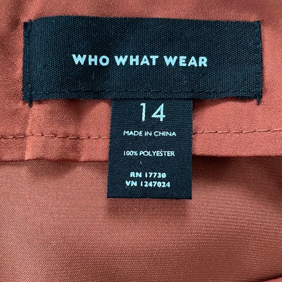 Target Who What Wear Orange Slip Skirt, Size 14 - Picture 8 of 8